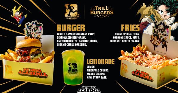My Hero Academia Celebrates 10th Anniversary with Houston Burger Collab