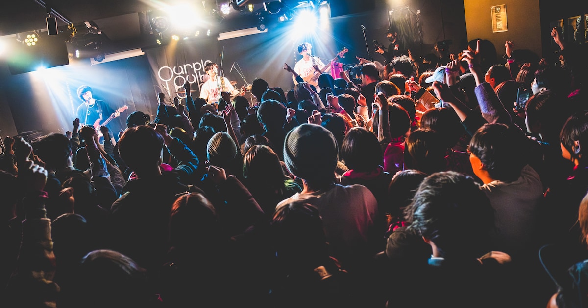 College Band PURPLE BUBBLE Holds Debut Solo Concert at TOKIO TOKYO