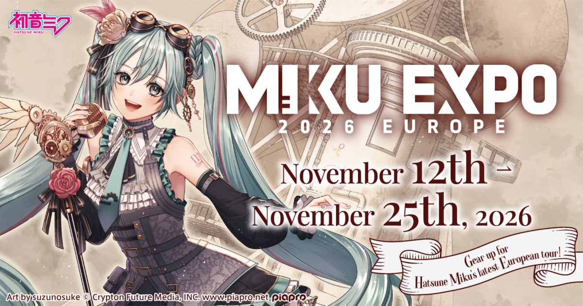 Hatsune Miku Returns to Europe for November 2026 Tour