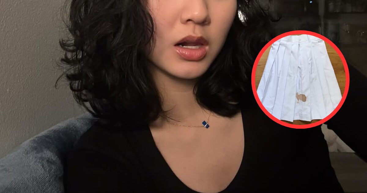 Denise Opens Up About Period While Performing in White Skirt