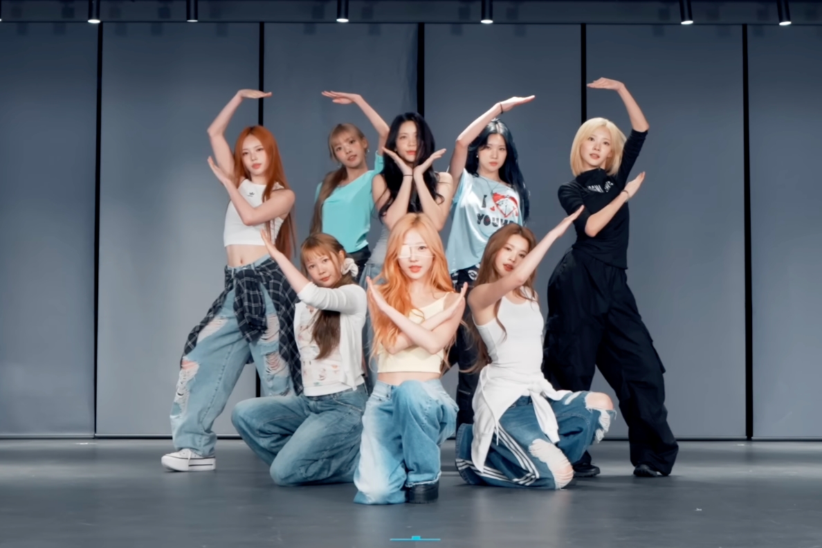 Hearts2Hearts Showcases Sharp Choreography in 'Lemon Tang' Practice Video