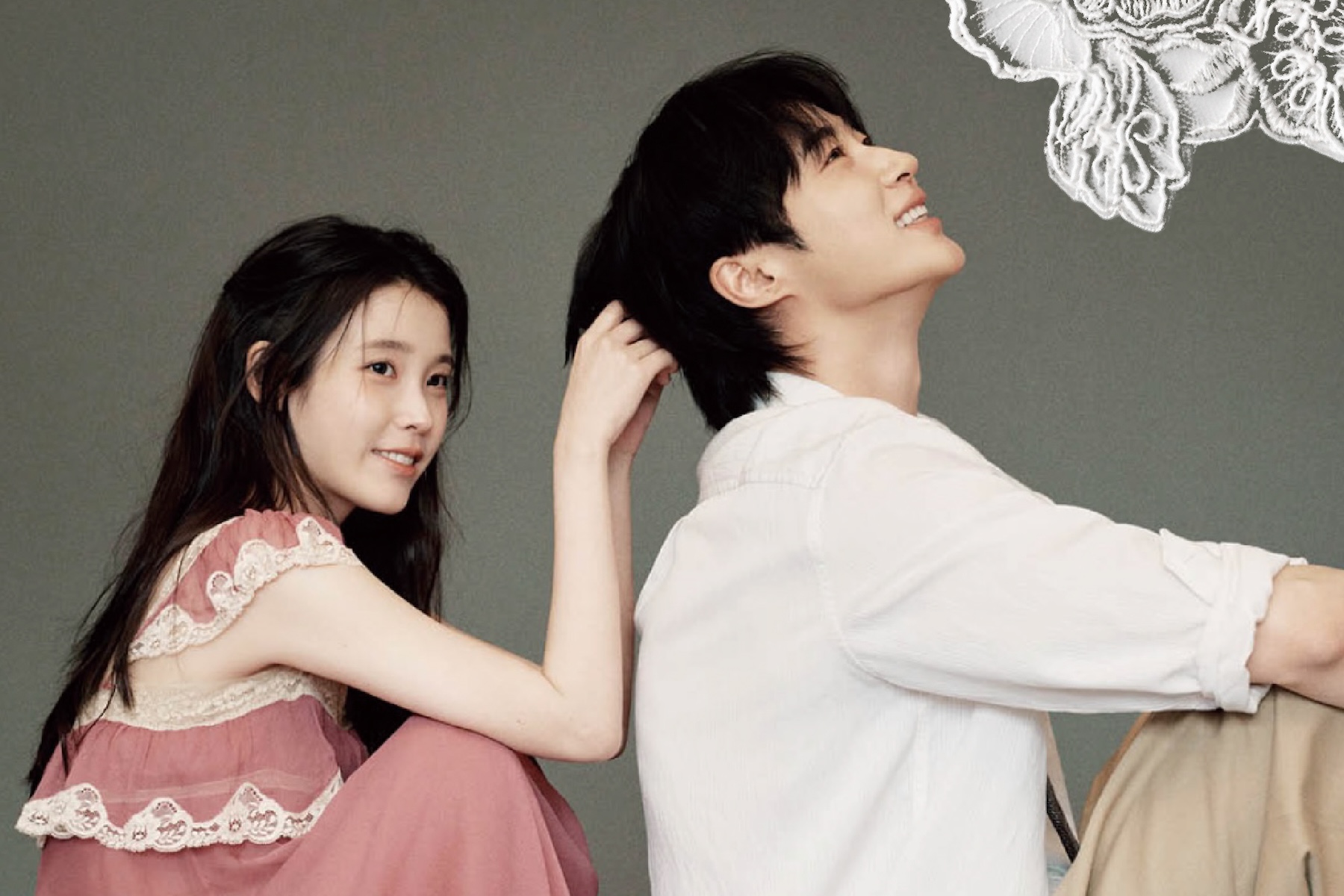 ELLE Korea Previews IU And Byeon Woo Seok’s Photo Shoot With Fun April Fools’ Post